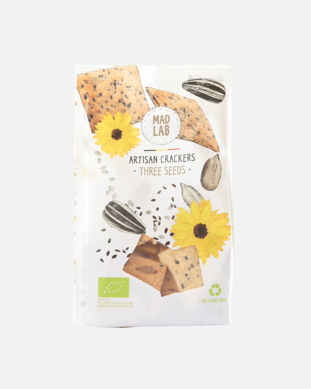 Organic Crackers with Seeds, 110g