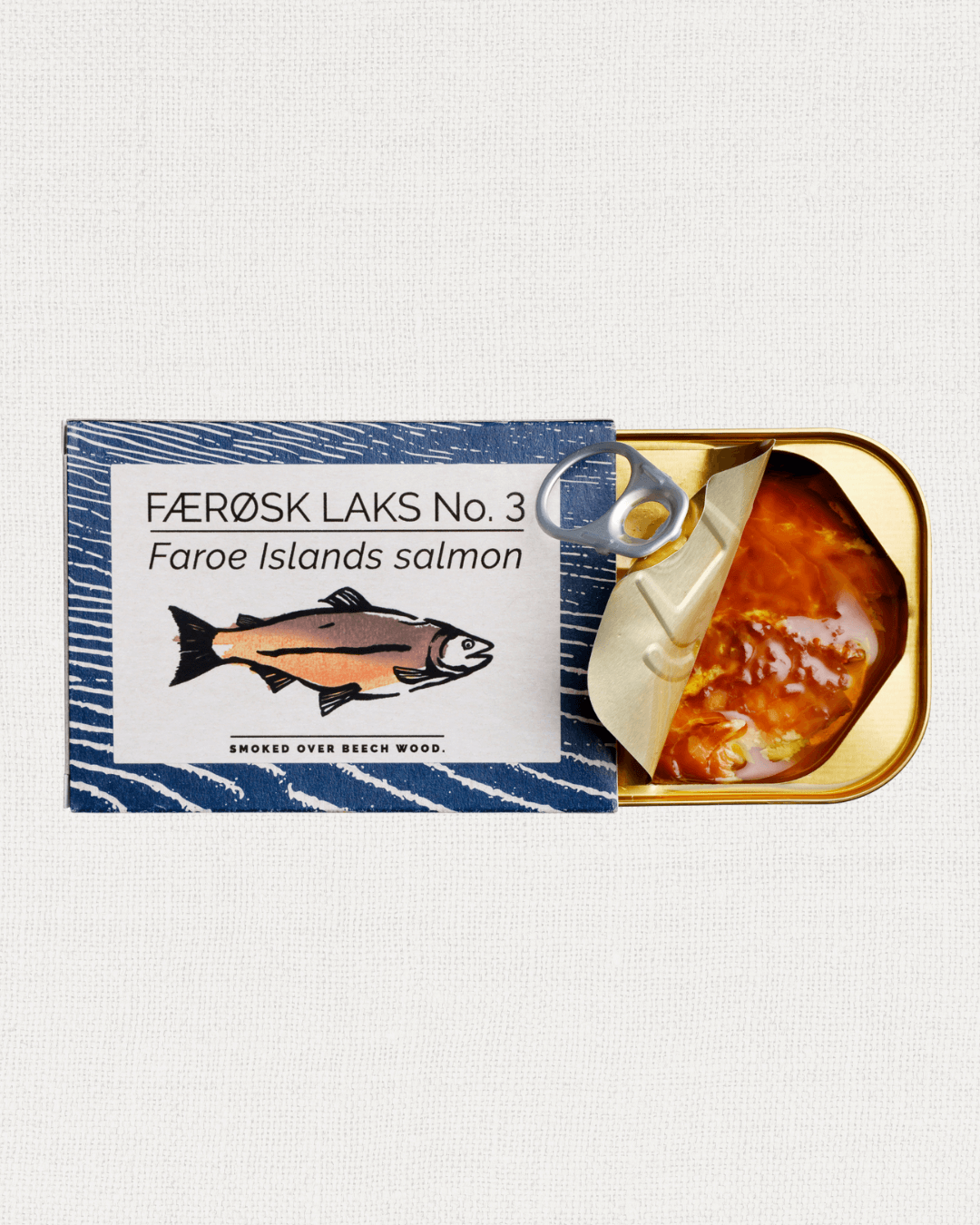 Färöer Lachs, über Buchenholz geräuchert, 110g