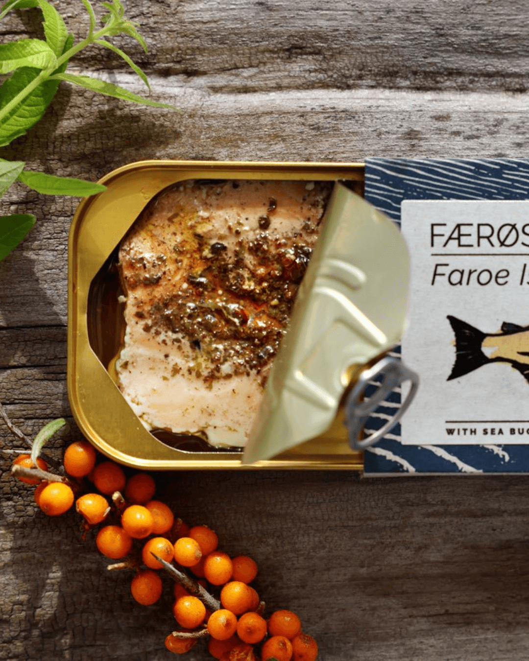 Salmon with Sea Buckthorn and Lemon Verbena, 110g