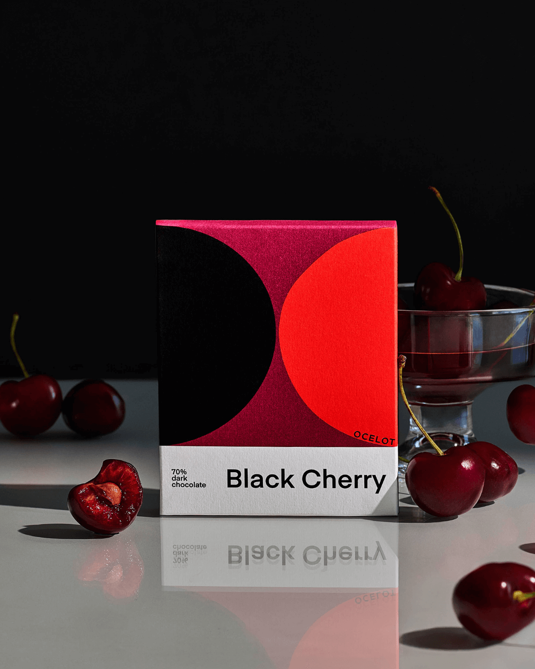 Organic Dark Chocolate 70% with Dried Cherries, 70g