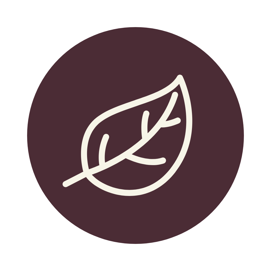 Schwarzes Symbol eines Blattes.