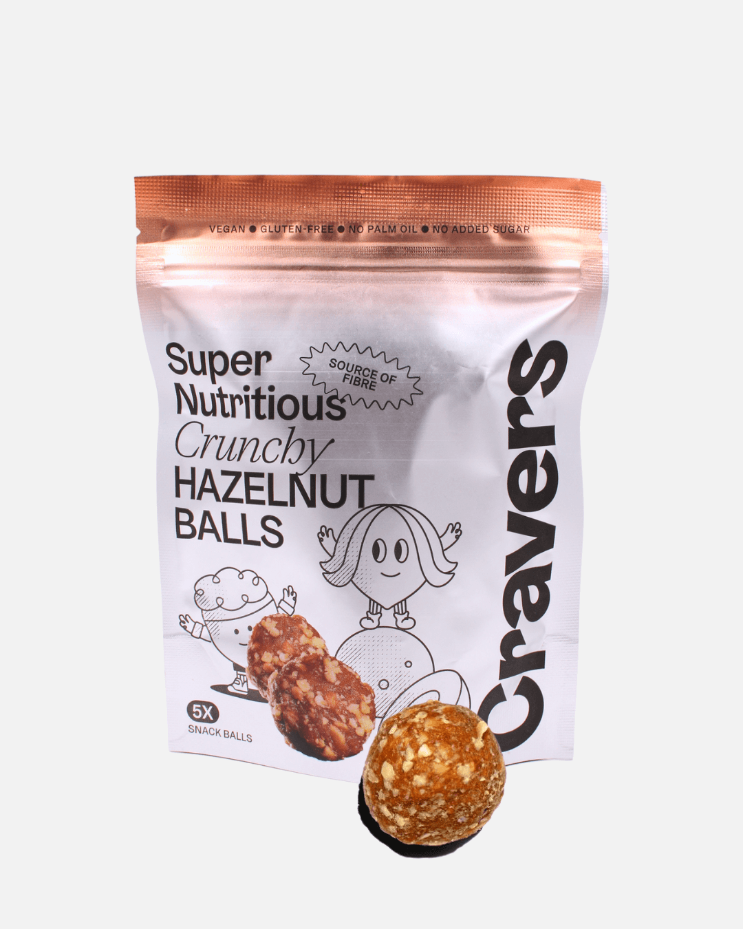 Cravers Hazelnut Energy Balls Bundle, 3 x 60g