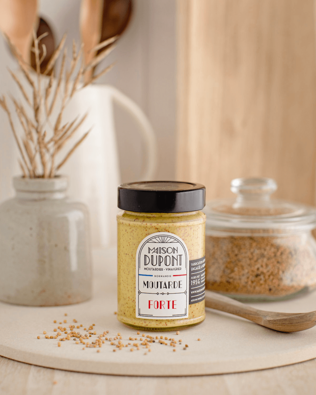 Spicy Mustard with Normandy Apple Cider Vinegar, 195g