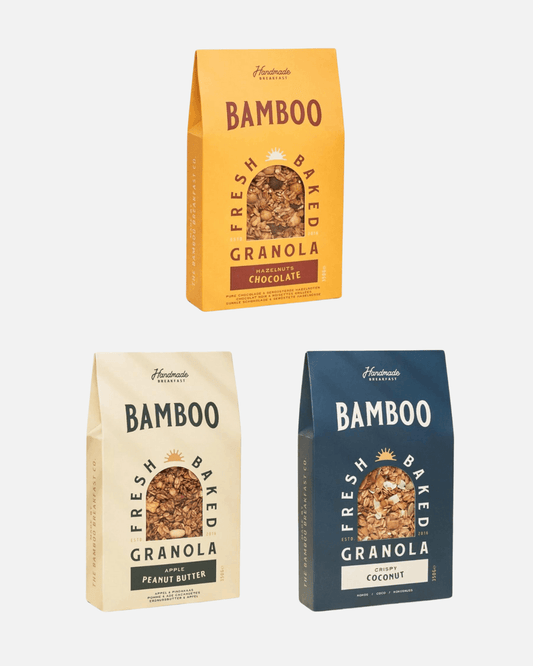 Bamboo Breakfast Granola Probierset, 3 x 350g