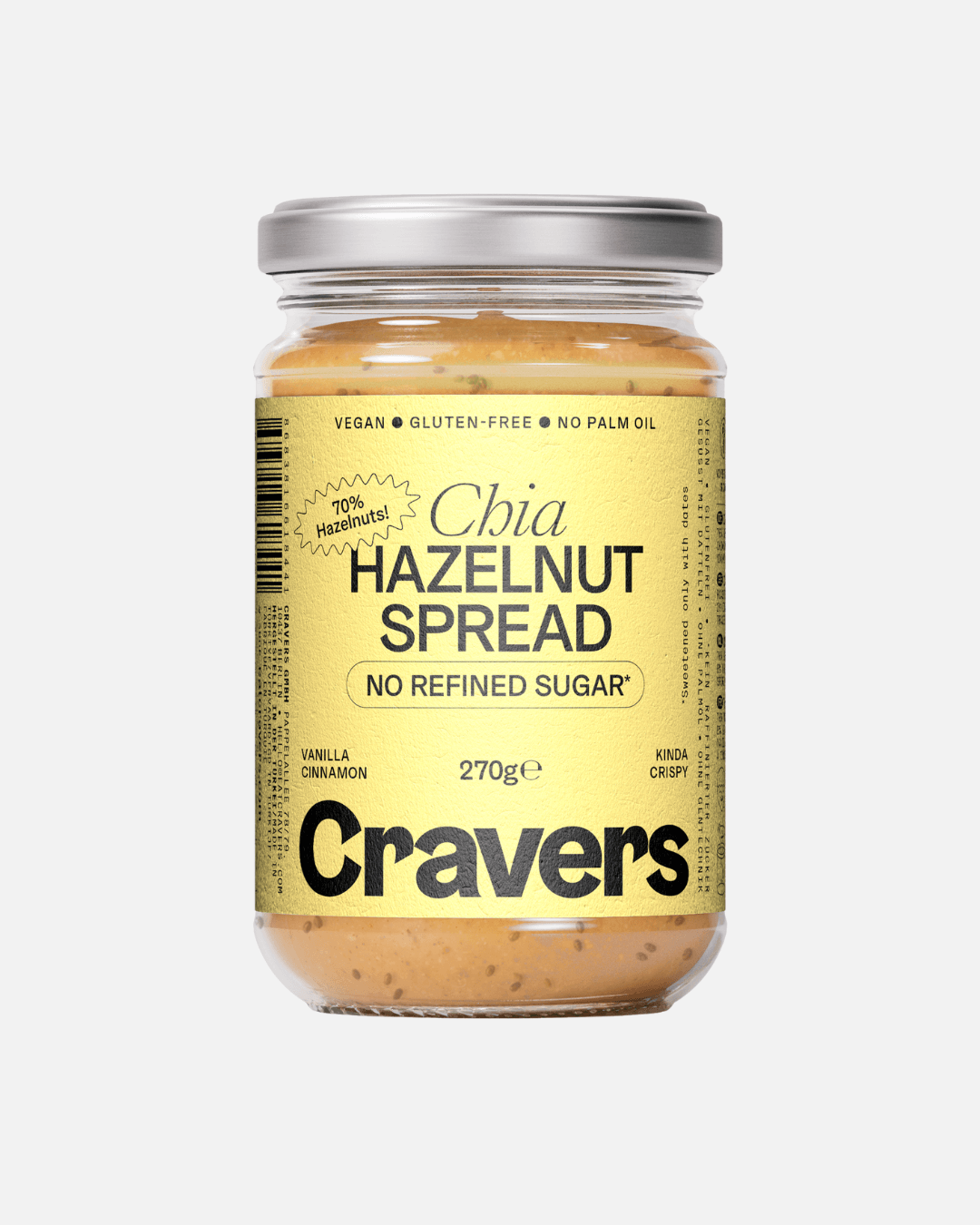 Chia Hazelnut Spread, 270g