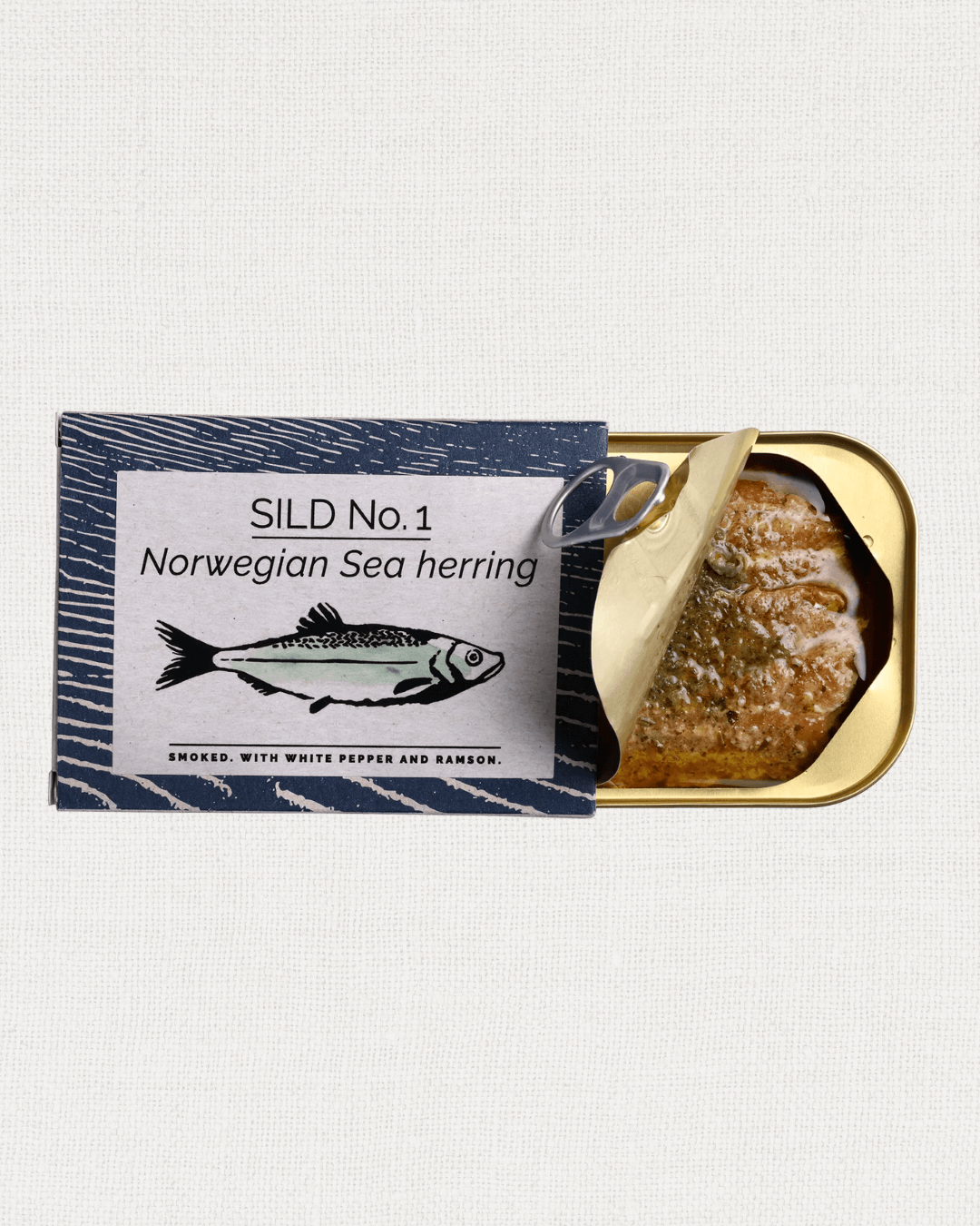 Geräucherter Hering mit Pfeffer und Bärlauch, 100g