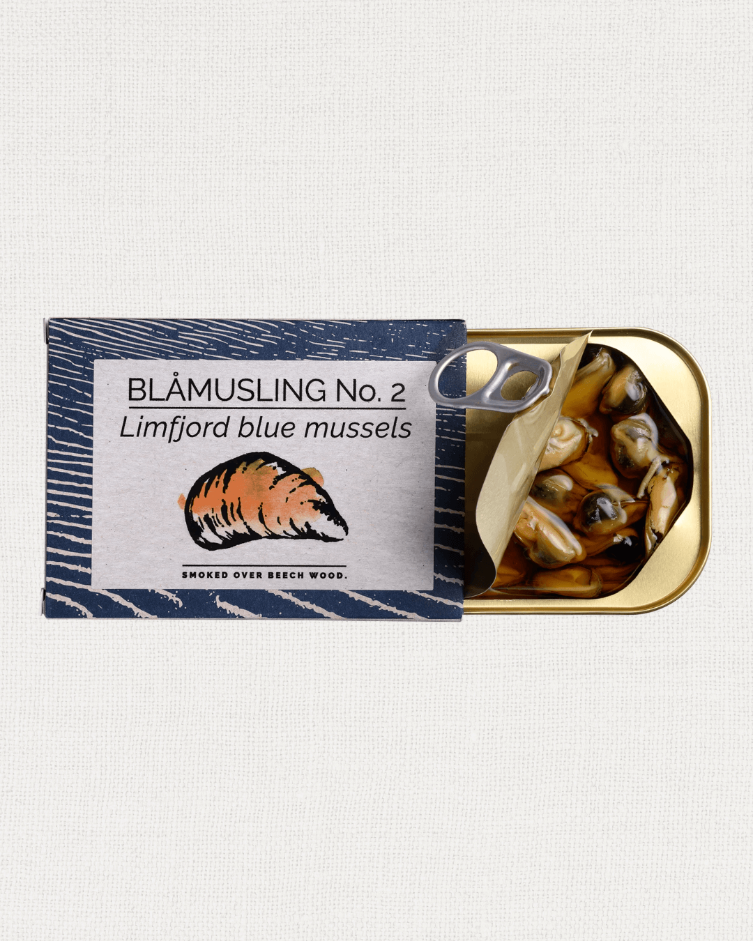 Limfjord Blaumuscheln, über Buchenholz geräuchert, 100g