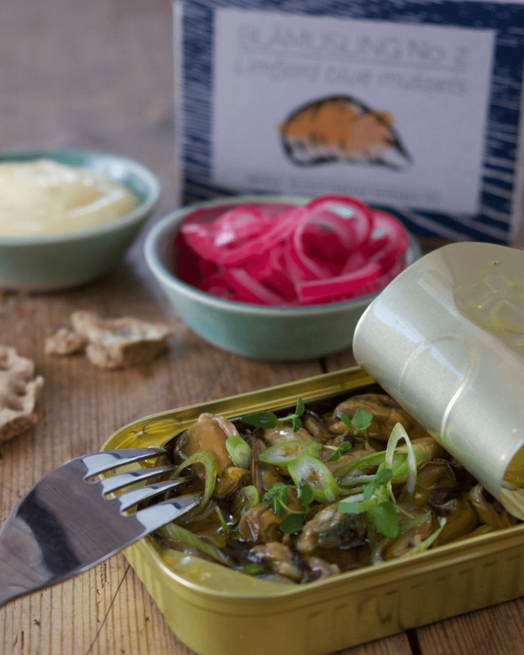 Limfjord Blaumuscheln, über Buchenholz geräuchert, 100g