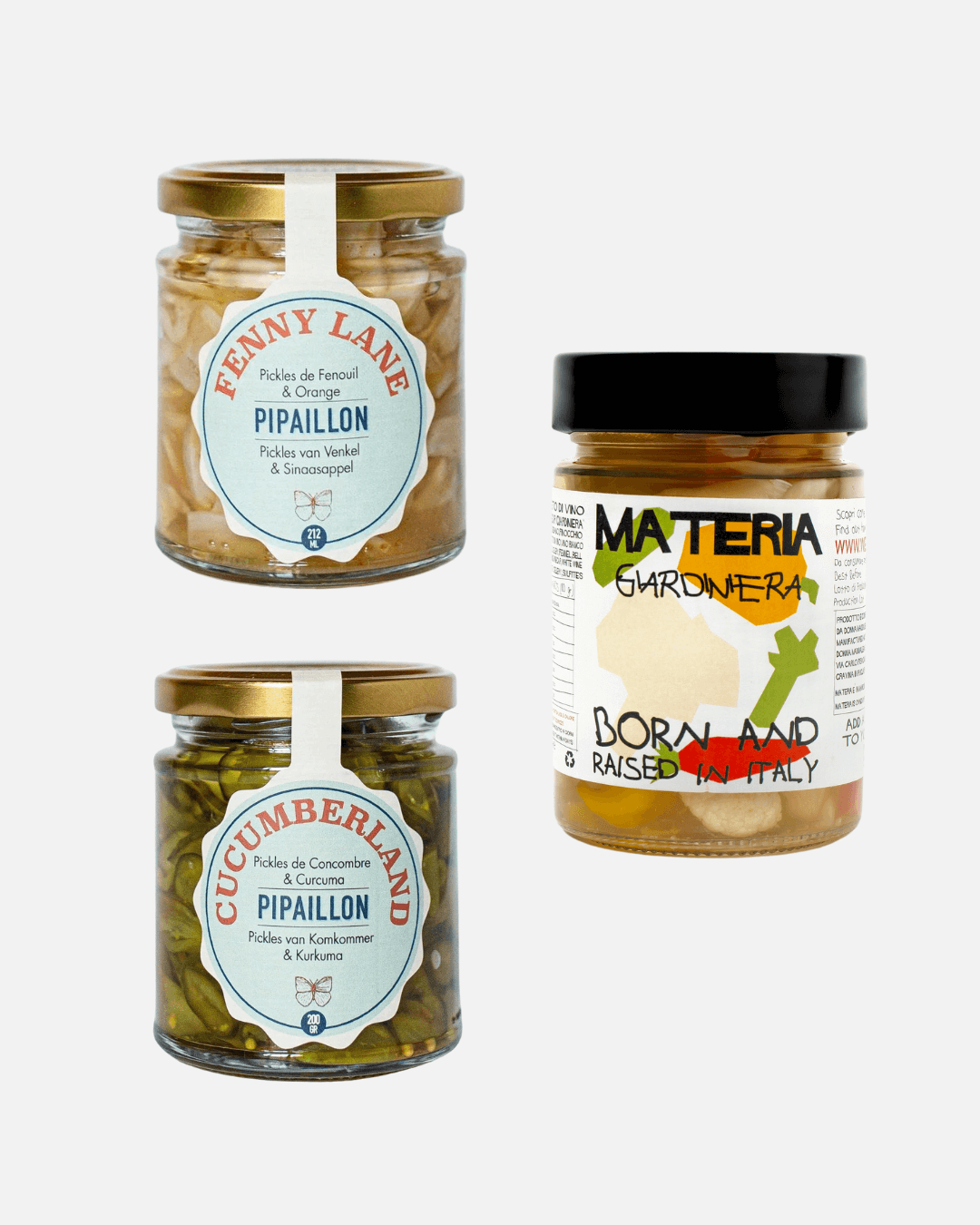 Vegetable Pickles Tasting Set of 3