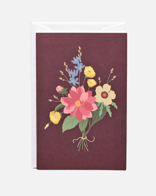 Grußkarte - Blumenstrauß (personalisierbar)