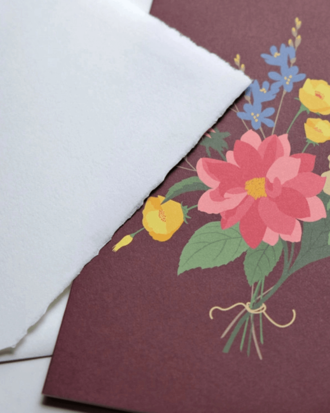 Grußkarte - Blumenstrauß (personalisierbar)