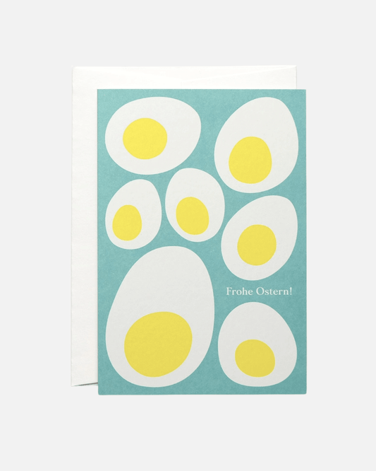 Ostergrußkarte - Ostereier (personalisierbar)