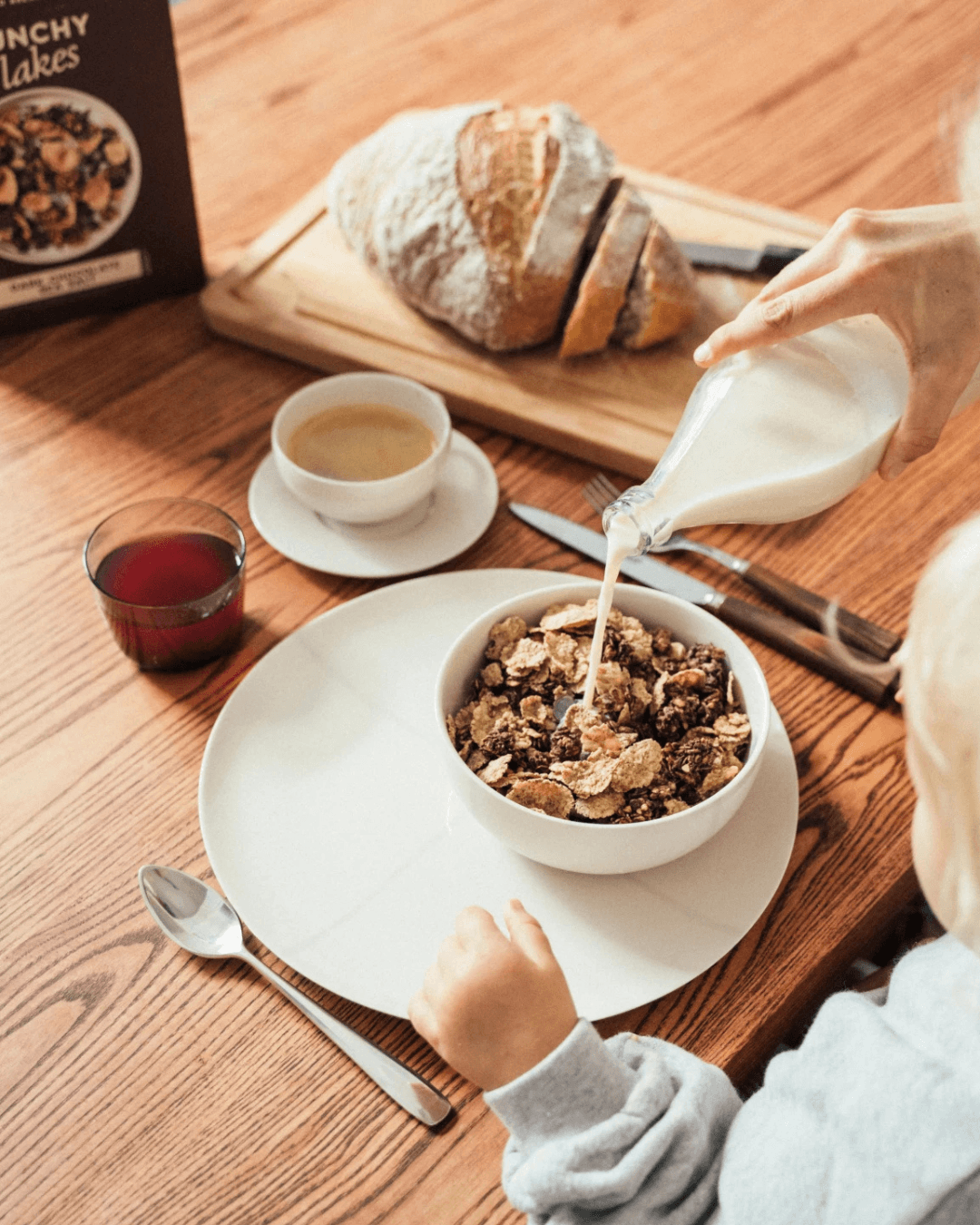 Knusprige Flocken mit dunkler Schokolade und Meersalz, 400g