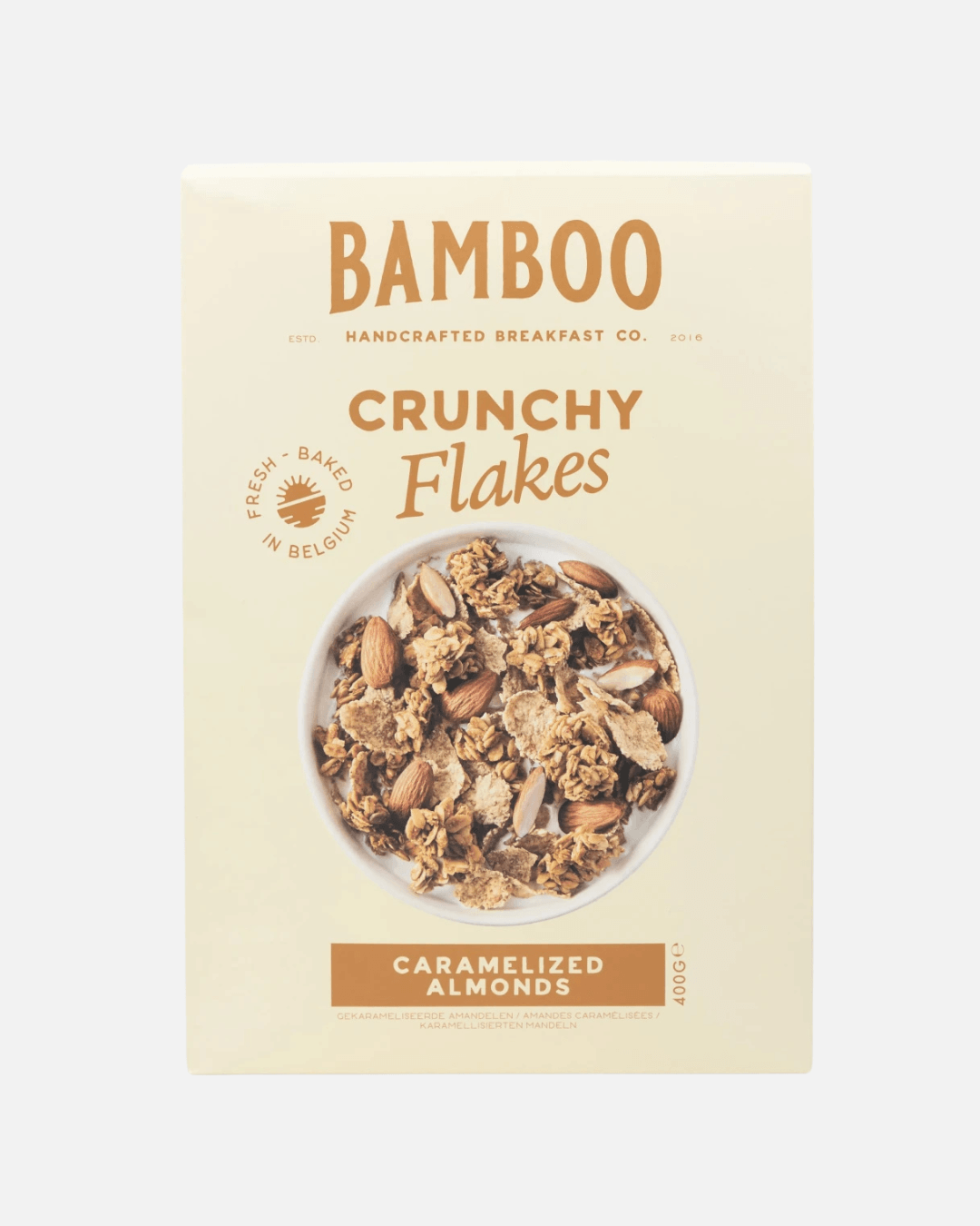 Knusprige Flocken mit karamellisierten Mandeln, 400g