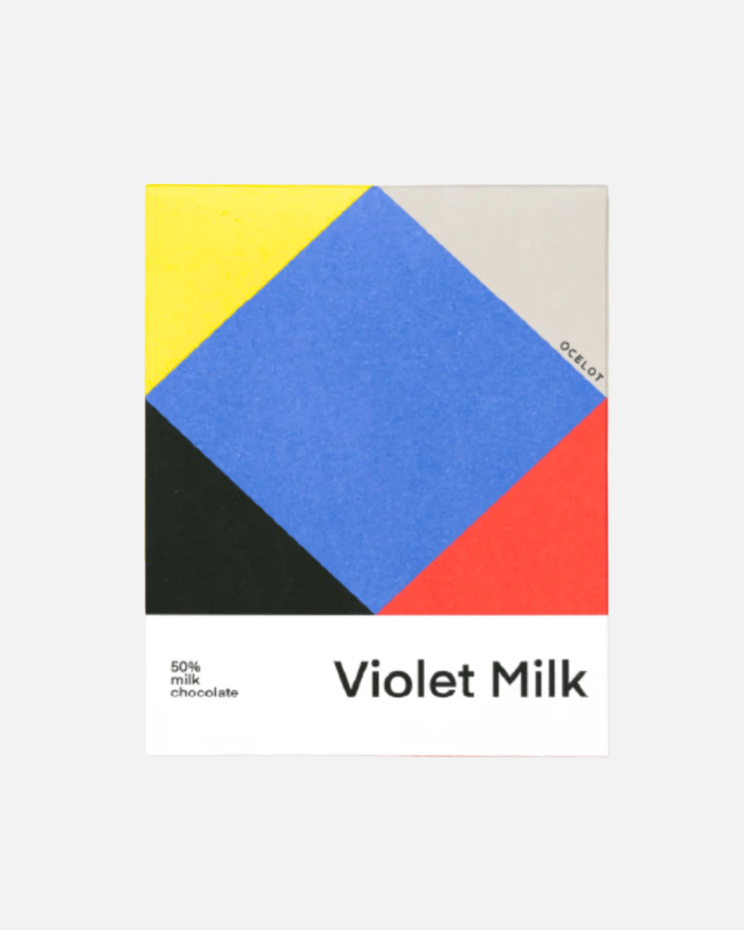 Organic Dark Milk Chocolate 55% with Violet, 70g