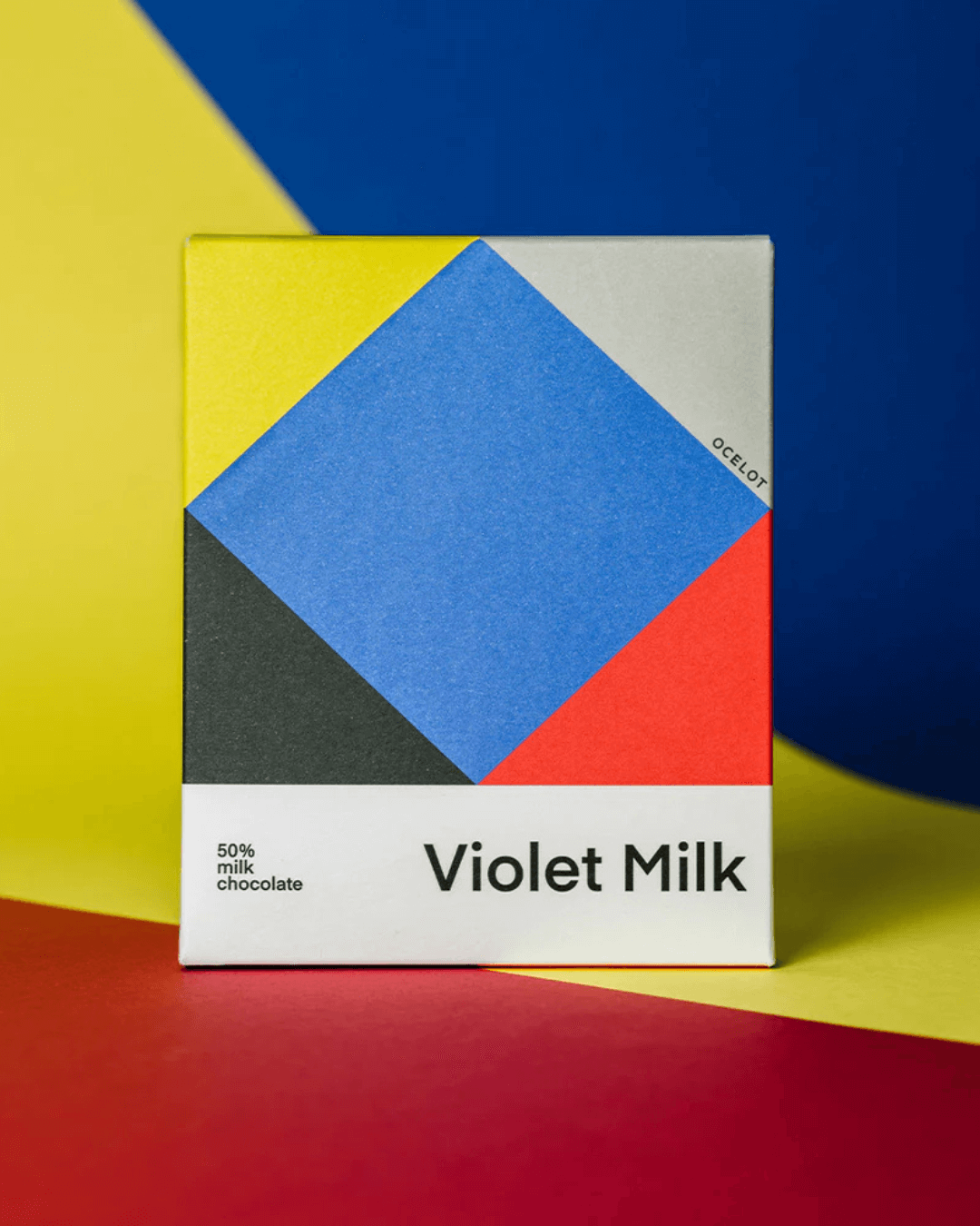 Organic Dark Milk Chocolate 55% with Violet, 70g