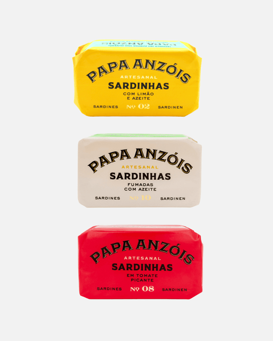 Papa Anzóis Sardinen Probierset, 3 x 120g