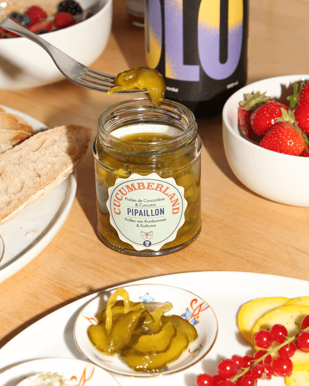 Organic Cucumber Pickles with Curcuma - Cucumberland, 212ml