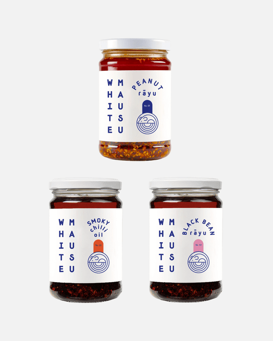 White Mausu Chiliöl Probierset, 3 x 240g